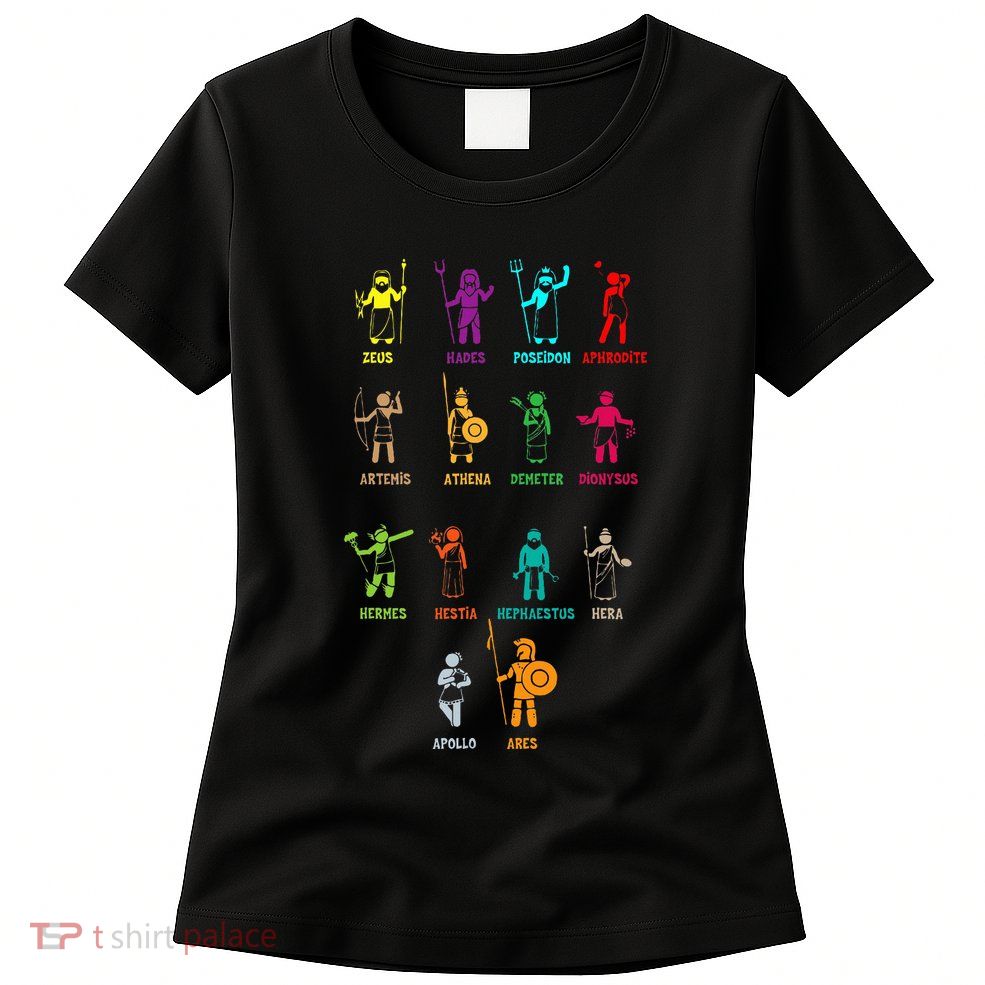 Greek Mythology Gods Gods Of Greece Womens T-Shirt
