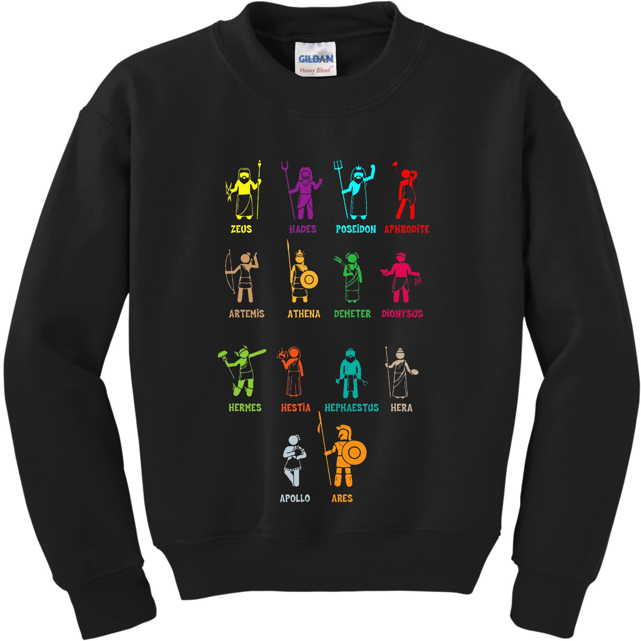 Greek Mythology Gods Gods Of Greece Kids Sweatshirt