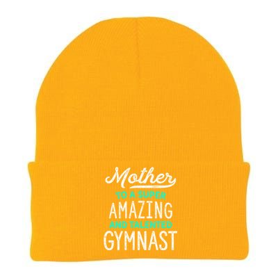 Gymnast Mother Gift For Gymnastics Moms Gift Teal Knit Cap Winter Beanie