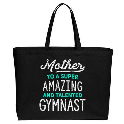 Gymnast Mother Gift For Gymnastics Moms Gift Teal Cotton Canvas Jumbo Tote