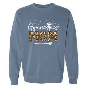 Gymnastic Mom Gift Leopard Gymnastics Mother Gymnast Great Gift Garment-Dyed Sweatshirt