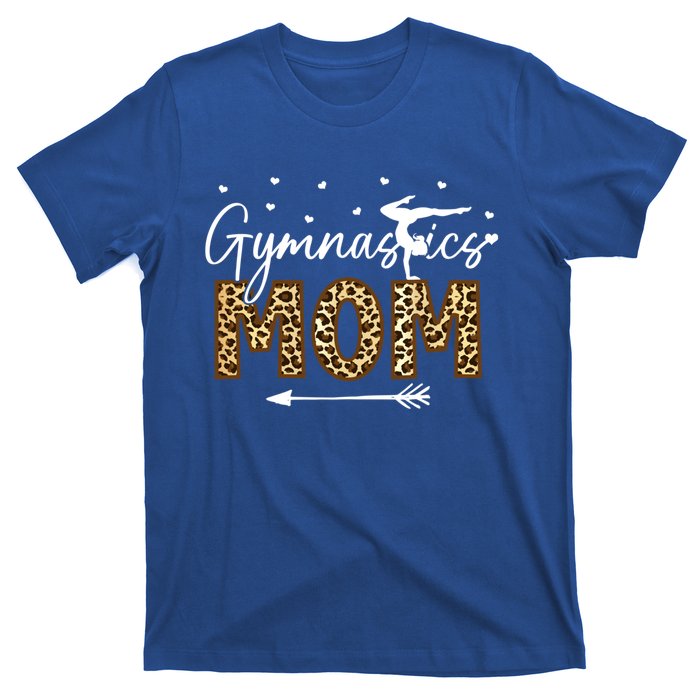 Gymnastic Mom Gift Leopard Gymnastics Mother Gymnast Great Gift T-Shirt