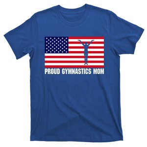 Gymnastics Mom Great Gift With Usa Flag T-Shirt