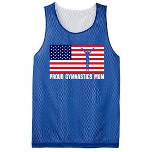 Gymnastics Mom Great Gift With Usa Flag Mesh Reversible Basketball Jersey Tank