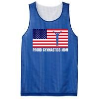 Gymnastics Mom Great Gift With Usa Flag Mesh Reversible Basketball Jersey Tank