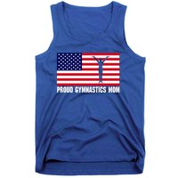 Gymnastics Mom Great Gift With Usa Flag Tank Top