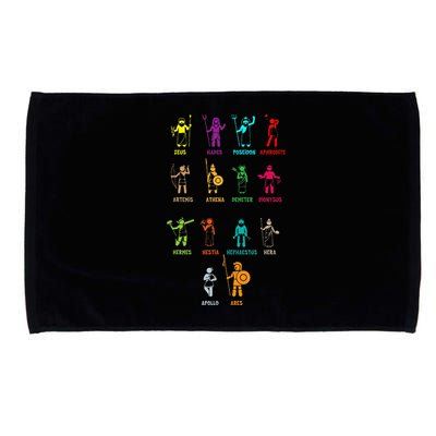 Greek Mythology Gods Gods of Greece Microfiber Hand Towel