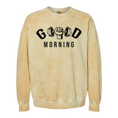 Good Morning Gym Colorblast Crewneck Sweatshirt