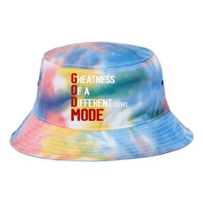 God Mode Greatness Of A Different Level Head Ofthe Table Tie Dye Newport Bucket Hat