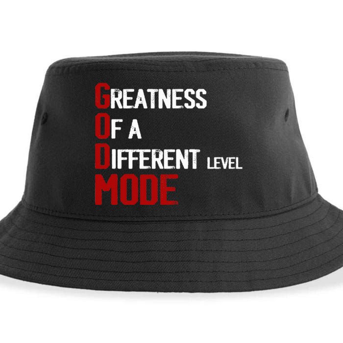 God Mode Greatness Of A Different Level Head Ofthe Table Sustainable Bucket Hat