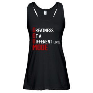 God Mode Greatness Of A Different Level Head Ofthe Table Ladies Essential Flowy Tank