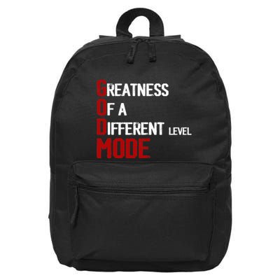 God Mode Greatness Of A Different Level Head Ofthe Table 16 in Basic Backpack