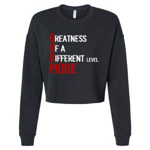 God Mode Greatness Of A Different Level Head Ofthe Table Cropped Pullover Crew