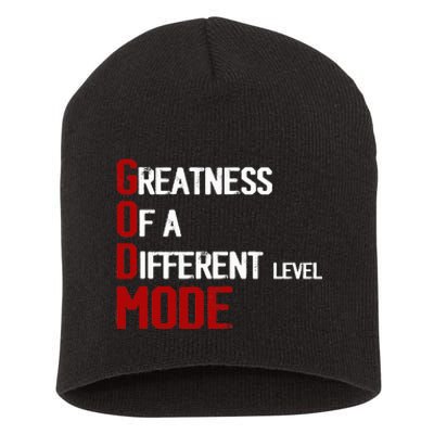 God Mode Greatness Of A Different Level Head Ofthe Table Short Acrylic Beanie