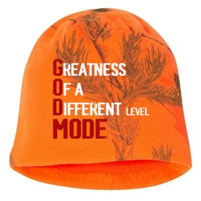 God Mode Greatness Of A Different Level Head Ofthe Table Kati - Camo Knit Beanie