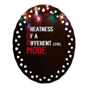 God Mode Greatness Of A Different Level Head Ofthe Table Ceramic Oval Ornament