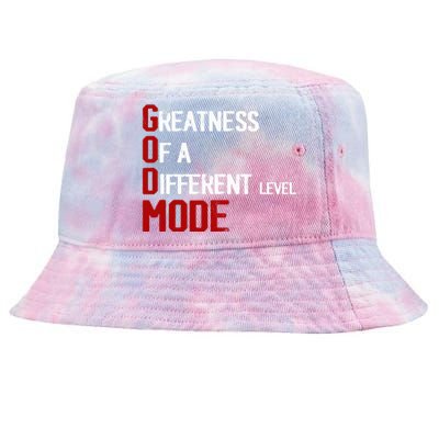 God Mode Greatness Of A Different Level Head Ofthe Table Tie-Dyed Bucket Hat