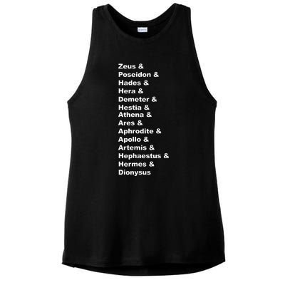 Greek Mythology Gods Pantheon List Of Demigod Names Ladies PosiCharge Tri-Blend Wicking Tank