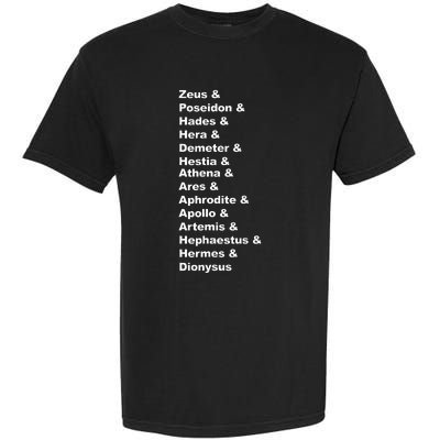 Greek Mythology Gods Pantheon List Of Demigod Names Garment-Dyed Heavyweight T-Shirt