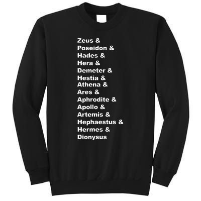 Greek Mythology Gods Pantheon List Of Demigod Names Sweatshirt