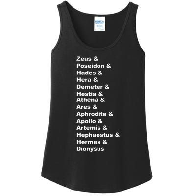 Greek Mythology Gods Pantheon List Of Demigod Names Ladies Essential Tank