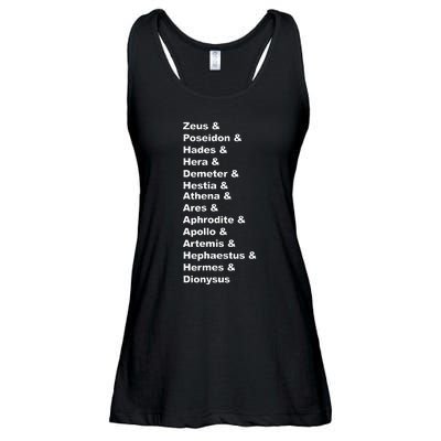 Greek Mythology Gods Pantheon List Of Demigod Names Ladies Essential Flowy Tank