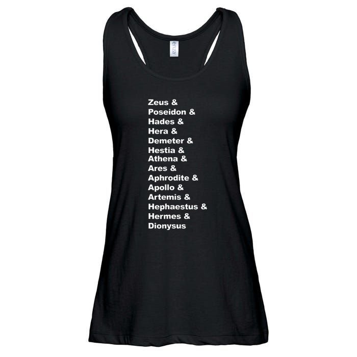 Greek Mythology Gods Pantheon List Of Demigod Names Ladies Essential Flowy Tank