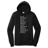 Greek Mythology Gods Pantheon List Of Demigod Names Women's Pullover Hoodie