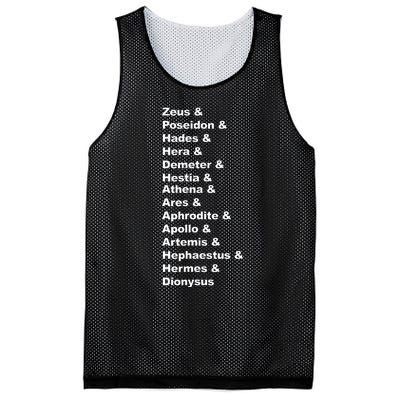 Greek Mythology Gods Pantheon List Of Demigod Names Mesh Reversible Basketball Jersey Tank