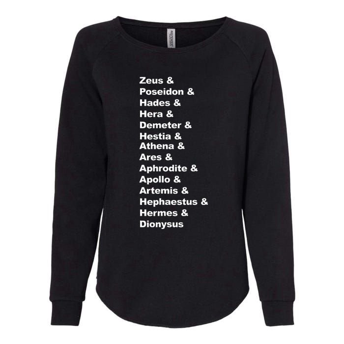 Greek Mythology Gods Pantheon List Of Demigod Names Womens California Wash Sweatshirt