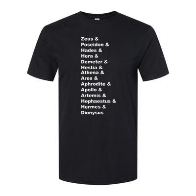 Greek Mythology Gods Pantheon List Of Demigod Names Softstyle CVC T-Shirt