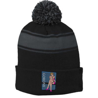 Goro Majima Goromi Yakuza Kiwami Stripe Pom Pom Beanie