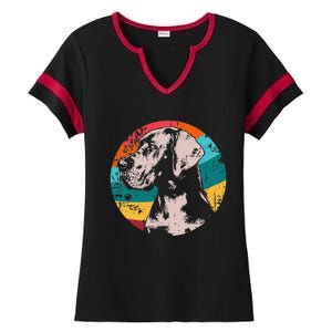 German Mastiff Great Dane Dog Breed Ladies Halftime Notch Neck Tee