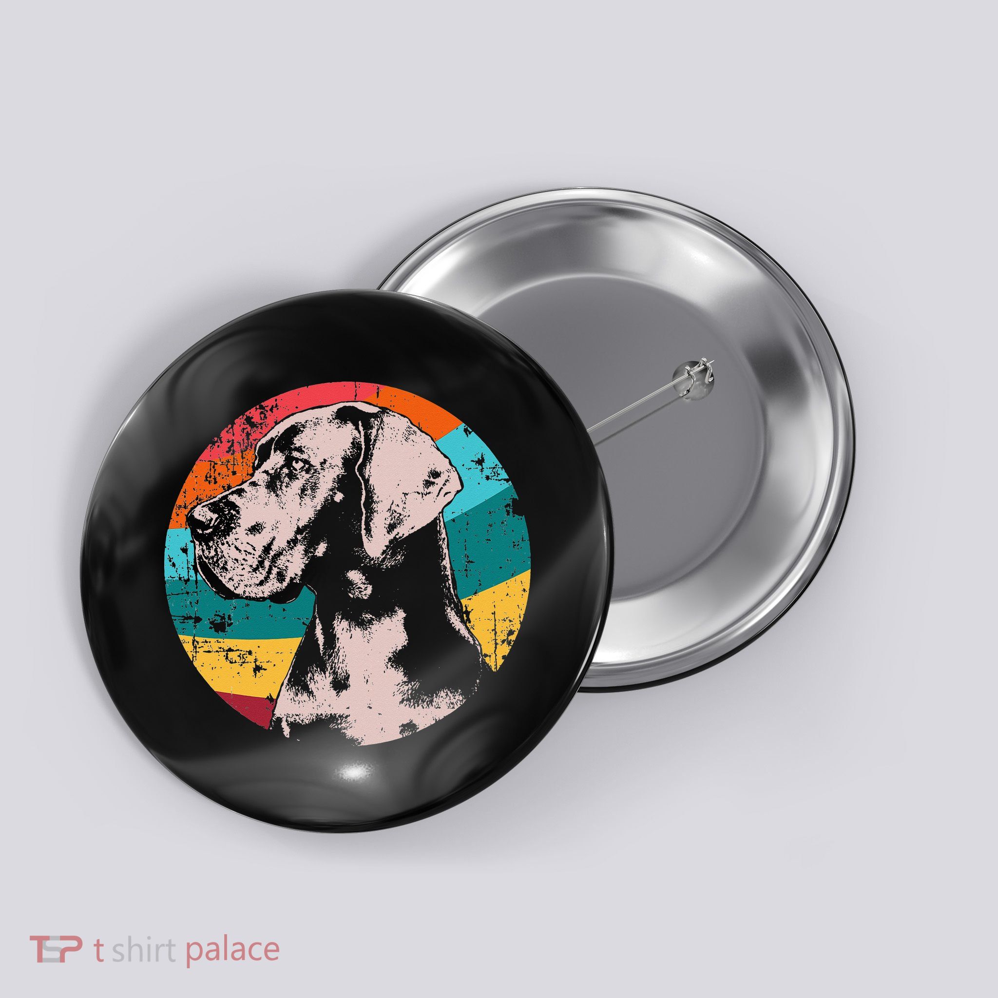German Mastiff Great Dane Dog Breed Button