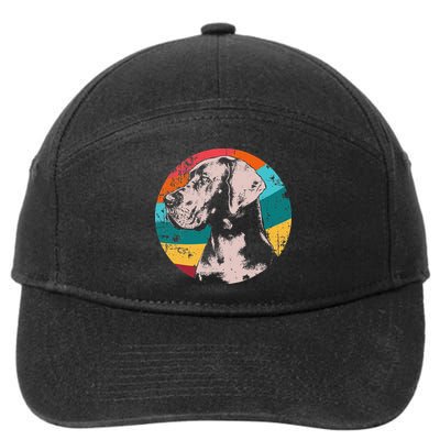 German Mastiff Great Dane Dog Breed 7-Panel Snapback Hat