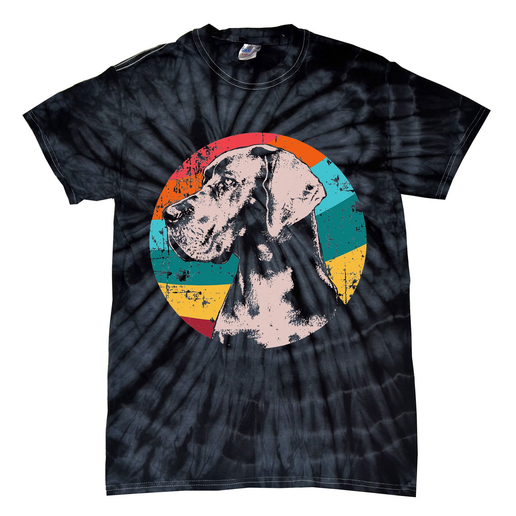 German Mastiff Great Dane Dog Breed Tie-Dye T-Shirt