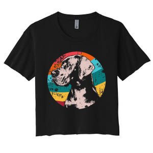 German Mastiff Great Dane Dog Breed Women's Crop Top Tee