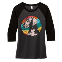 German Mastiff Great Dane Dog Breed Women's Tri-Blend 3/4-Sleeve Raglan Shirt