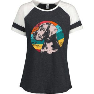 German Mastiff Great Dane Dog Breed Enza Ladies Jersey Colorblock Tee