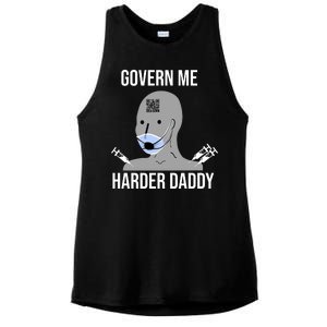 Govern Me Harder Daddy Ladies PosiCharge Tri-Blend Wicking Tank