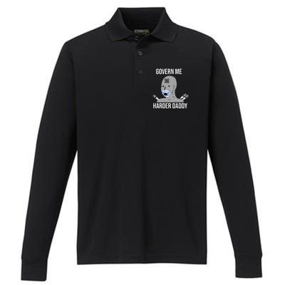 Govern Me Harder Daddy Performance Long Sleeve Polo