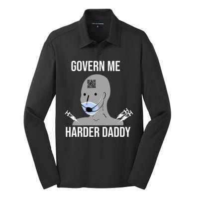 Govern Me Harder Daddy Silk Touch Performance Long Sleeve Polo