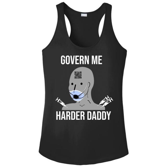 Govern Me Harder Daddy Ladies PosiCharge Competitor Racerback Tank