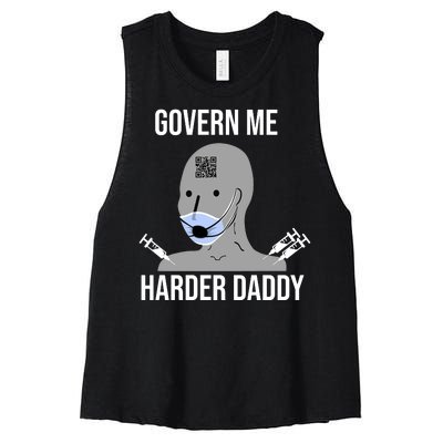 Govern Me Harder Daddy Women's Racerback Cropped Tank