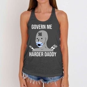 Govern Me Harder Daddy Women's Knotted Racerback Tank