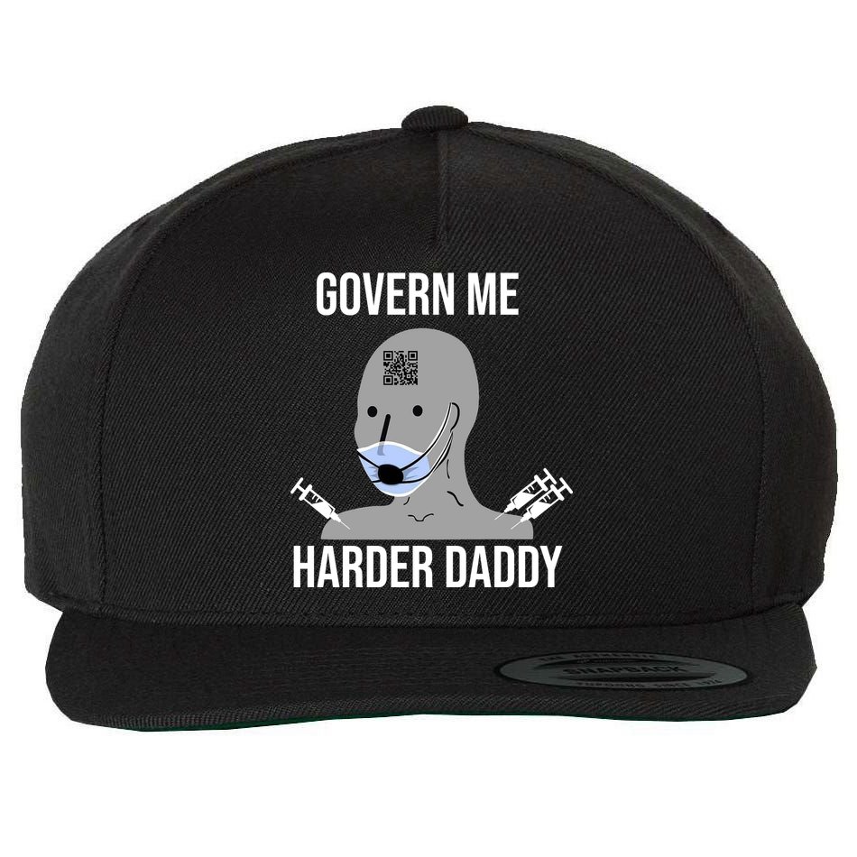 Govern Me Harder Daddy Wool Snapback Cap