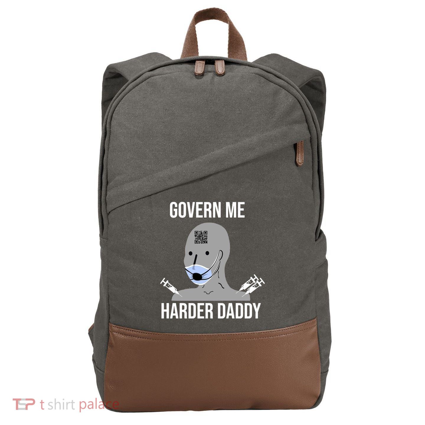 Govern Me Harder Daddy Cotton Canvas Backpack