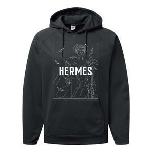 Greek Mythology Hermes Messenger Of The Gods Performance Fleece Hoodie