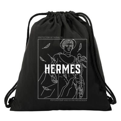 Greek Mythology Hermes Messenger Of The Gods Drawstring Bag