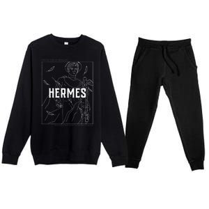 Greek Mythology Hermes Messenger Of The Gods Premium Crewneck Sweatsuit Set